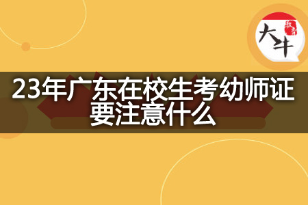 23年广东在校生考幼师证