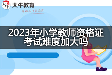 2023年小学教师资格证考试