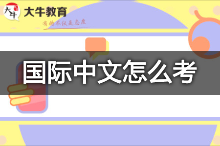 国际中文教师资格证怎么考