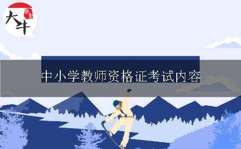 中小学教师资格证考试